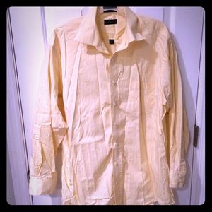 NWOT Yellow J Ferrar Men's Dress Shirt S 17 32-33